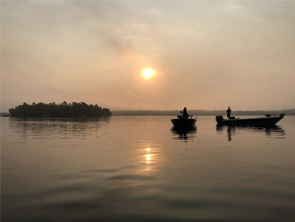 sunset fishing